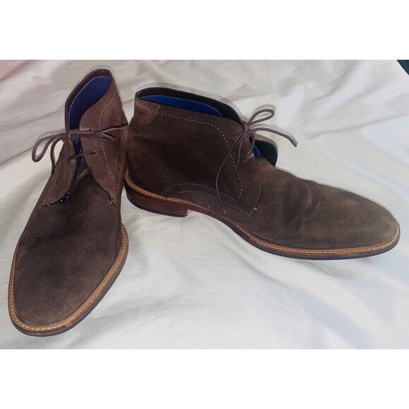 Ted Baker London Linnus Suede Chukka Boots - Men's Size 11.5 (44.5 EU) - Picture 1 of 12